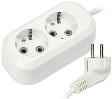 Удлинитель с заземлением Smartbuy 2х5,0м 16А 3500Вт белый картинка 